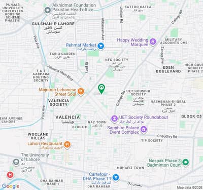 2-KANAL SEMI COMMERCIAL PLOT ON MAIN 150-FEET WIDE ROAD LOCATED IN THE BEST BLOCK OF VALENCIA LAHORE.