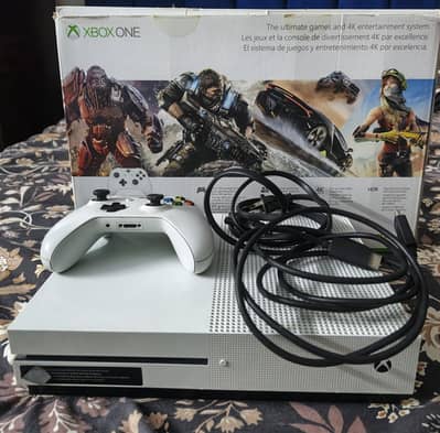Xbox One S-500GB with wireless controller (with Original box packing)