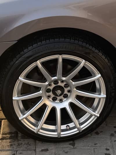 17inch rims and bridgestone tires