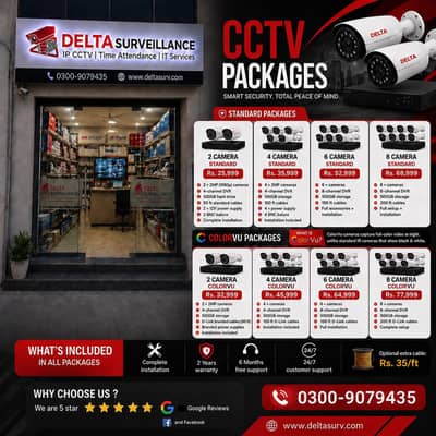 CCTV IP -Analog Camera Installation Karachi | Security Camera Packages