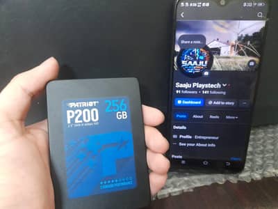 PATRIOT 256GB SSD 100%