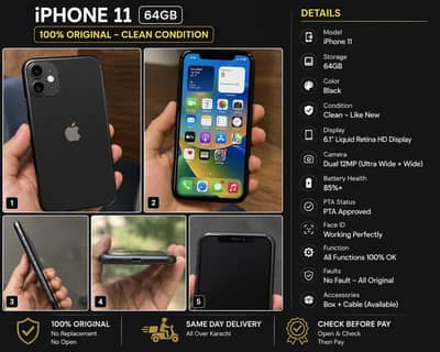 iphone 11 clean condition strong battery urgent sale limited stock