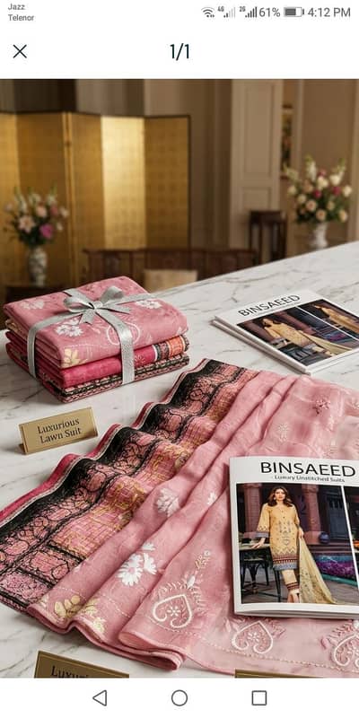 Fancy Loan Brand New Suit – Unstitched – Excellent Condition
