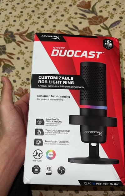 HyperX DuoCast RGB USB Condenser Microphone[ 10/10]