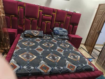 king size bed side tables and dressing table