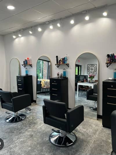 girl and boys saloon