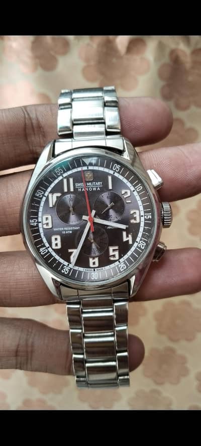 swiss military hanowa chronograph watch