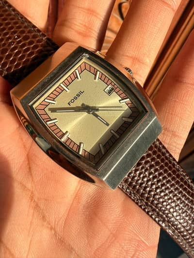Fossil Tank watch, vintage classy fossil.