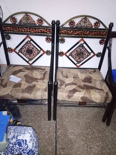 2 x Iron Sofa Chairs for Sale