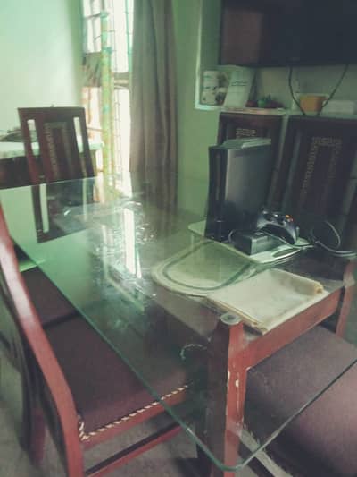 Dining Table with Six Chairs