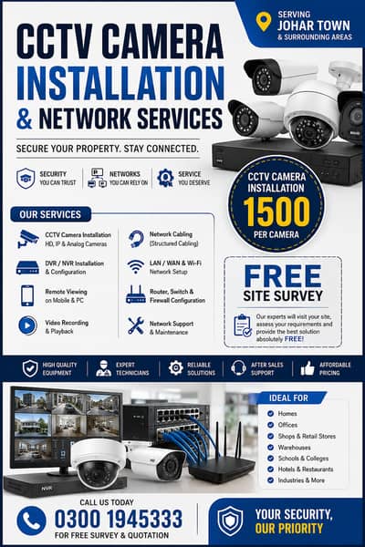 CCTV Camera Installation & Network Services 0/ 3 0/ 0 1 9/ 4 5/ 3 3/ 3