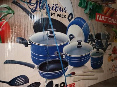 National NoN Stick Bock pack brand new 18 pices