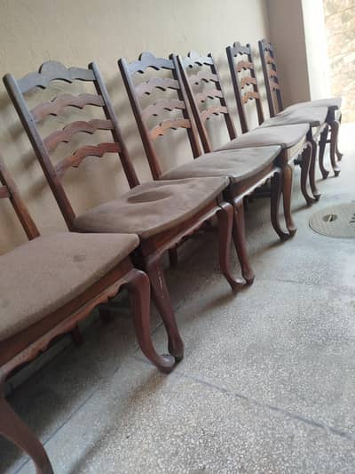 Dining chairs x 6
