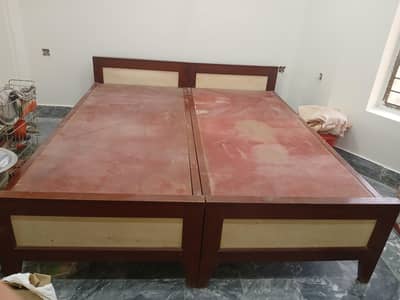 2 Single Bed Taali wood