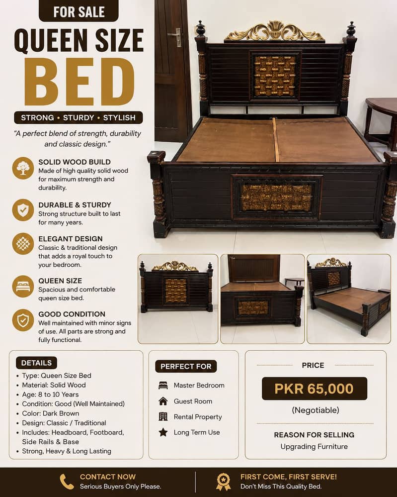 Queen Size Bed 0