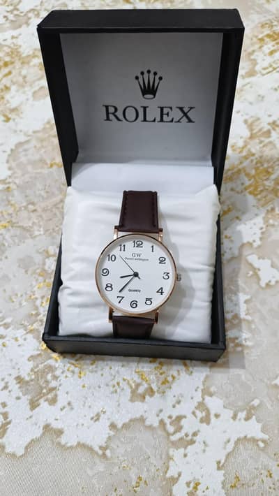 Premium Classic Leather Strap Quartz Watch for Men