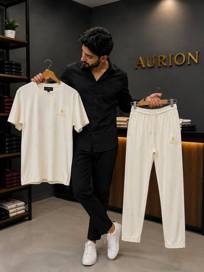 Aurion Luxury Tracksuit Set – Ultimate Comfort, Premium Cotton Blend