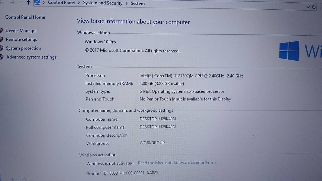 Dell laptop 4