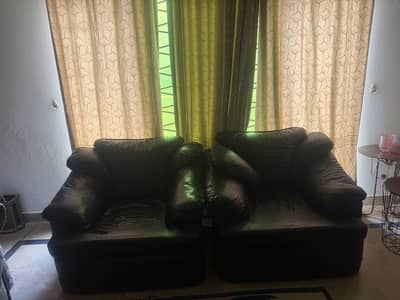 Lether comfortable sofa