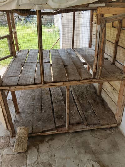 wooden cage