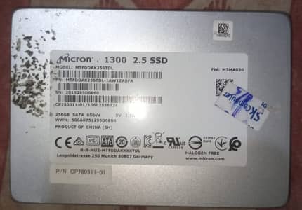 Micron 1300 256GB 2.5 SATA SSD