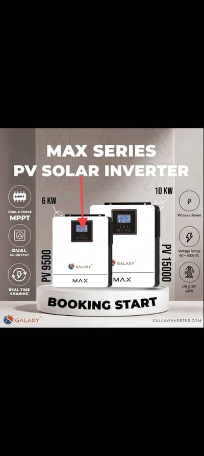 Galaxy PV 9500 – 6KW Day Time PV Inverter
