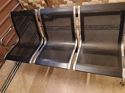 Fully Imported 3 Seater Steel Bench For Urgent Sale