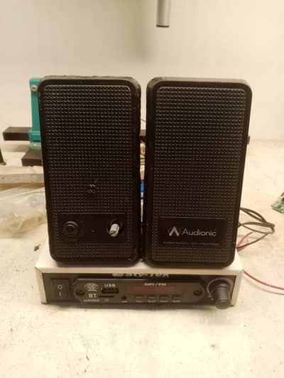 Audionic speakers with Sty-Tek ampifier