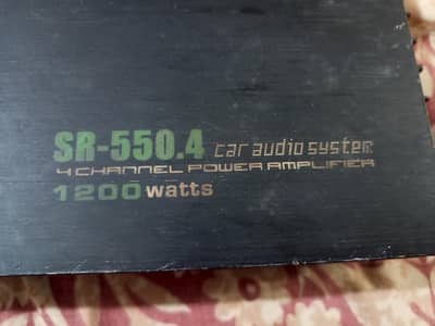 SR-Available For Sale 550.4 Car Audio System – 4 Channel | 1200 Watts