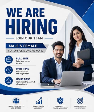 We are Hiring male and female for work