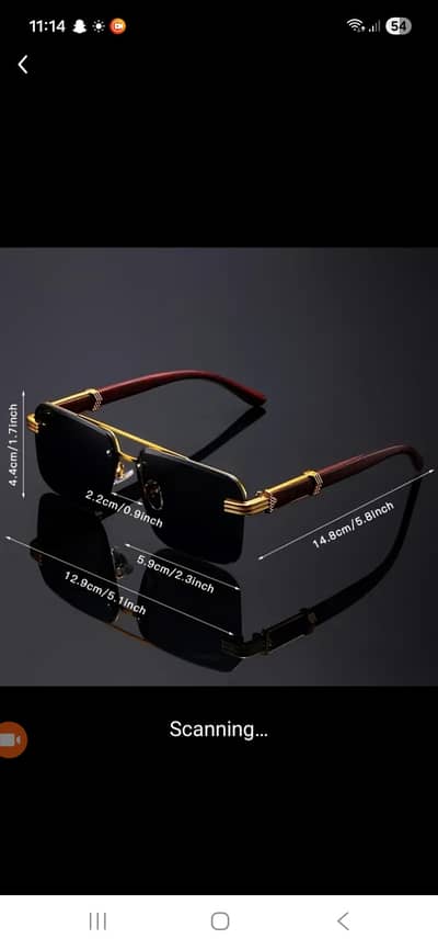 semi rimless square cut stylish glasses