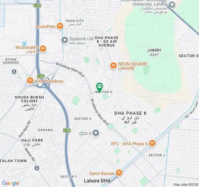 150ft Rd Two Side Open 20 Marla Residential Plot In Block U At Investor Rate In DHA Phase 8