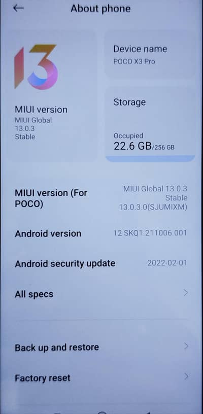 Xiaomi Poco X3 Pro