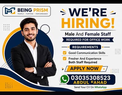 we need staff  team leading team management