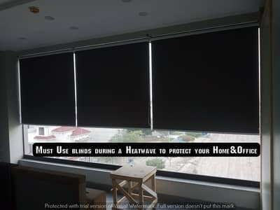 Blackout and Sun heat block blinds | Bamboo blind | Motorized blind