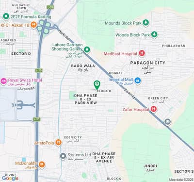 Block D 10 Marla Residential Plot At Prime Location In Ex Park View DHA Phase 8 Lahore.