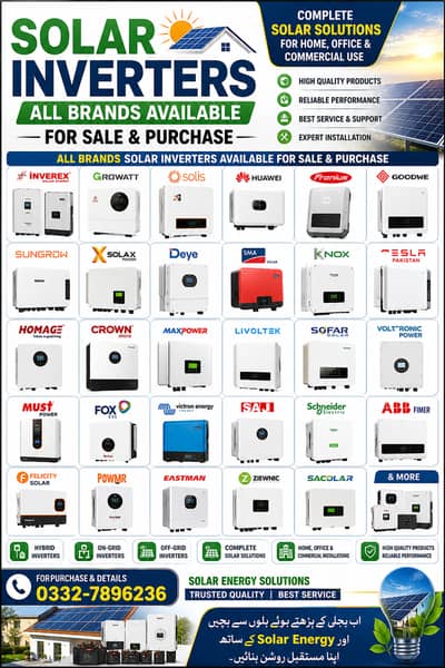 Solar Inverters All Brands Inverters Available for Sale & Purchase