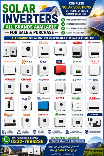Solar Inverters All Brands Inverters Available for Sale & Purchase