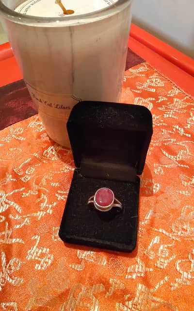 original ruby silver ring