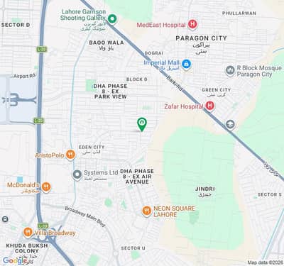1 Kanal Direct Plot Prime Location For Sale In Block C Eden City DHA Phase 8 Lahore