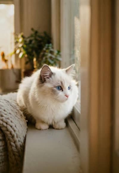 Turkish Cat Blue eyes