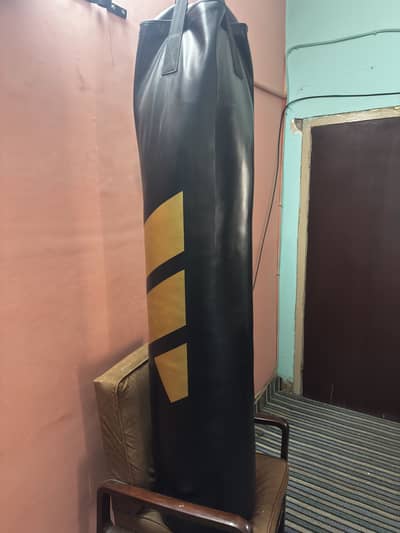 5 Feet Rexine Punching Bag with Stand & Gloves