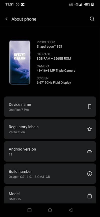 One Plus 7 Pro