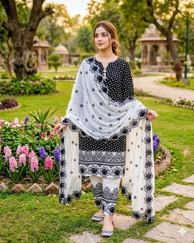 Women Digital Print Lawn Suit 3 Piece