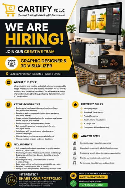 Graphic Designer & 3D Visualiser