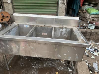 3 Bowl Stainless Steel Kitchen Sink | Commercial Sink for Sale