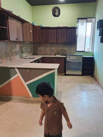 two bed lounge ground floor portion for rent in johar