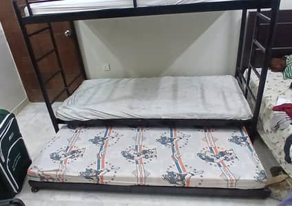 Iron heavy Guage Triple bunk bed