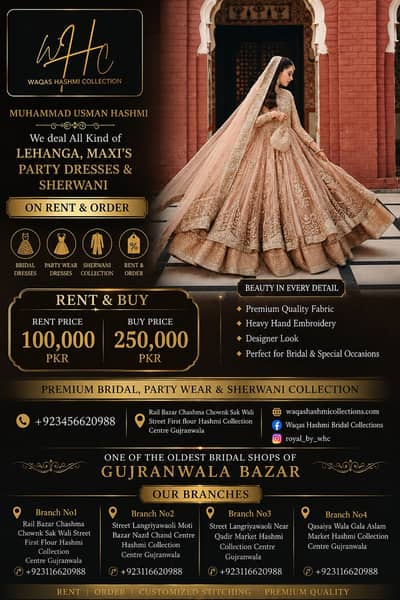 Rent and Salling weeding,Maxi,Bridal, Party Wear & Lehnga