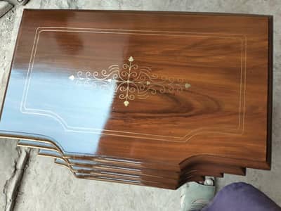 Wooden Nesting Table Set 4 Pcs | Shiny Polish